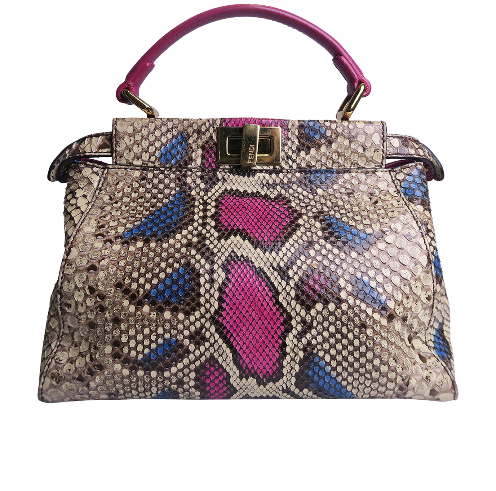 Fendi best sale peekaboo python